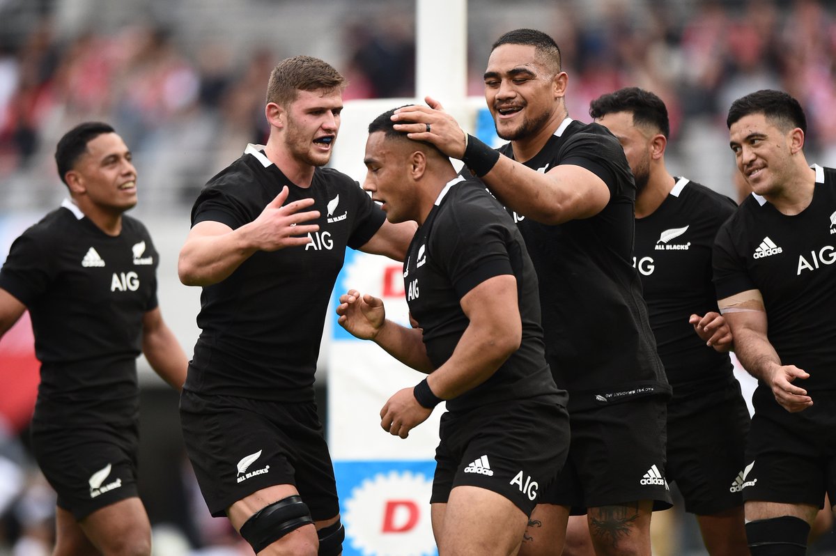 AllBlacks's tweet photo. REPORT + HIGHLIGHTS | All Blacks and Japan pile on 100 points in entertaining Tokyo spectacle.
➡️ https://t.co/PVkxggNzE6
#JAPvNZL https://t.co/sJ8PSCt1gk