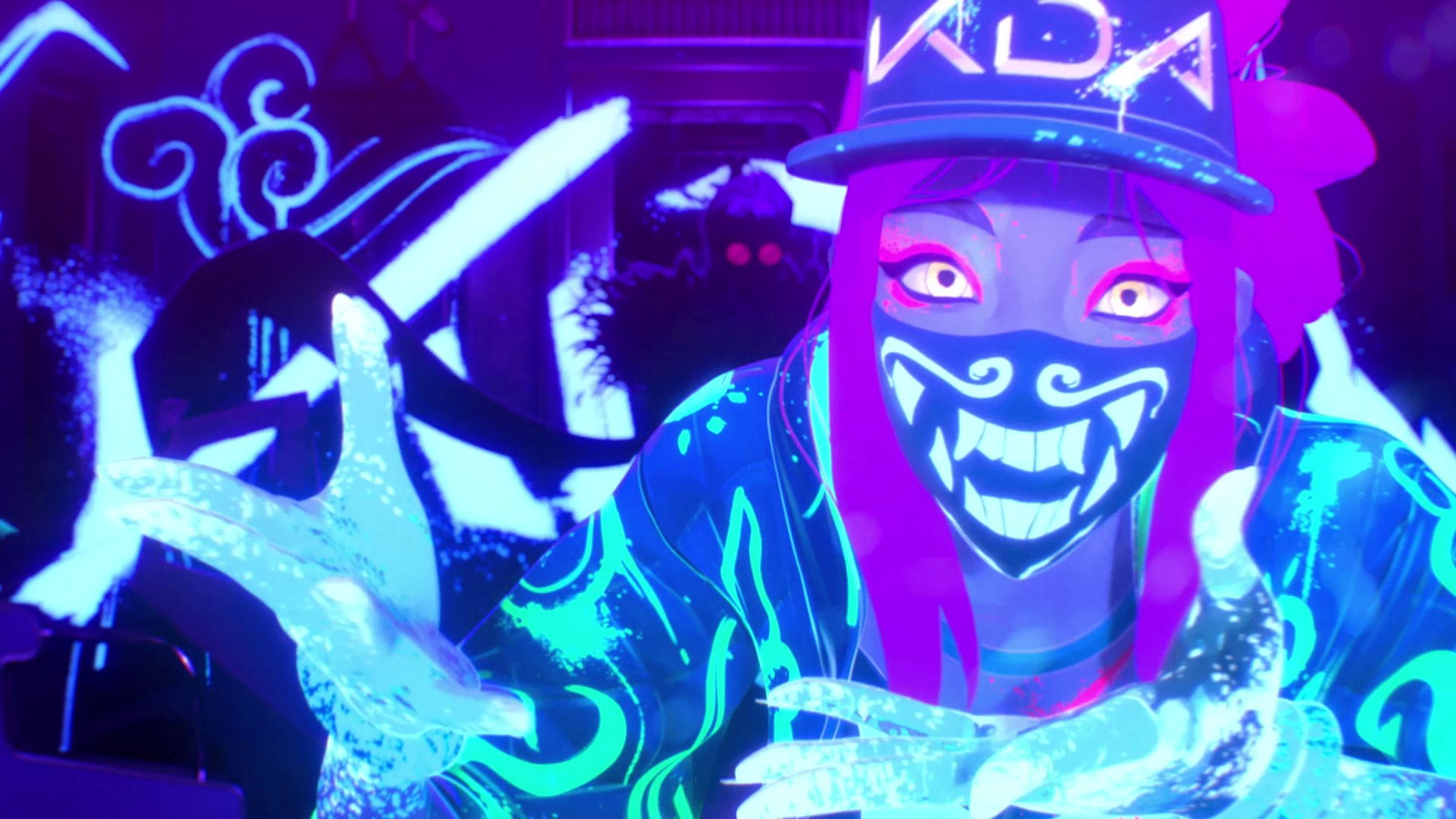 SkinSpotlights on Twitter: "Akali Wallpapers #KDA #Worlds2018 #