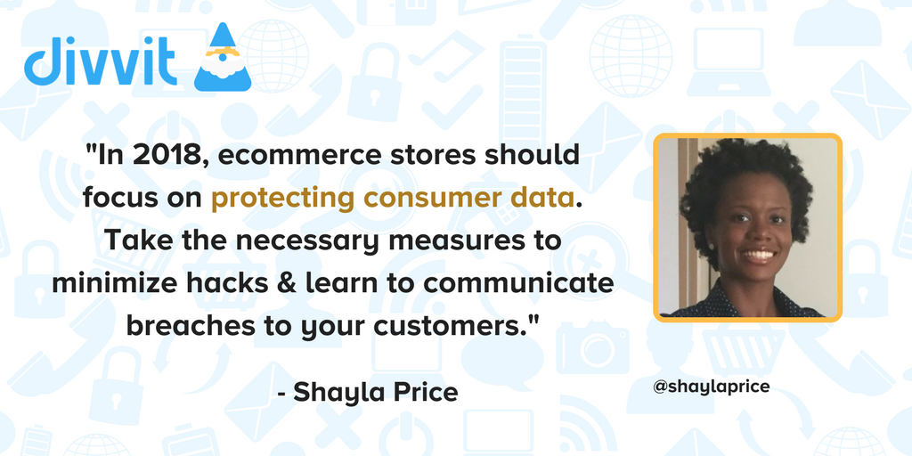 In these uncertain times, #Ecommerce merchants need to focus on protecting the customer &amp; their personal #data. Thanks <a href="/shaylaprice/">Shayla Price 📊</a> for this advice! 

➡️ divvit.com/blog/best-18-e…