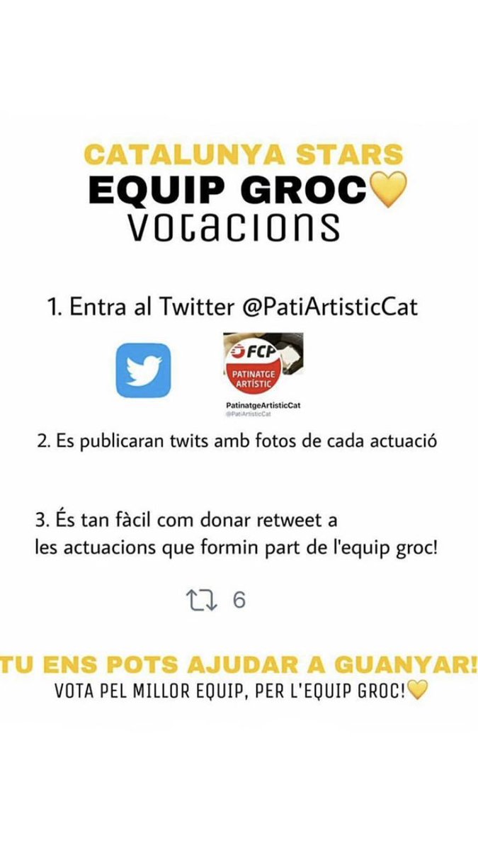 Com es pot votar? #equipgroc #Catalunyastars