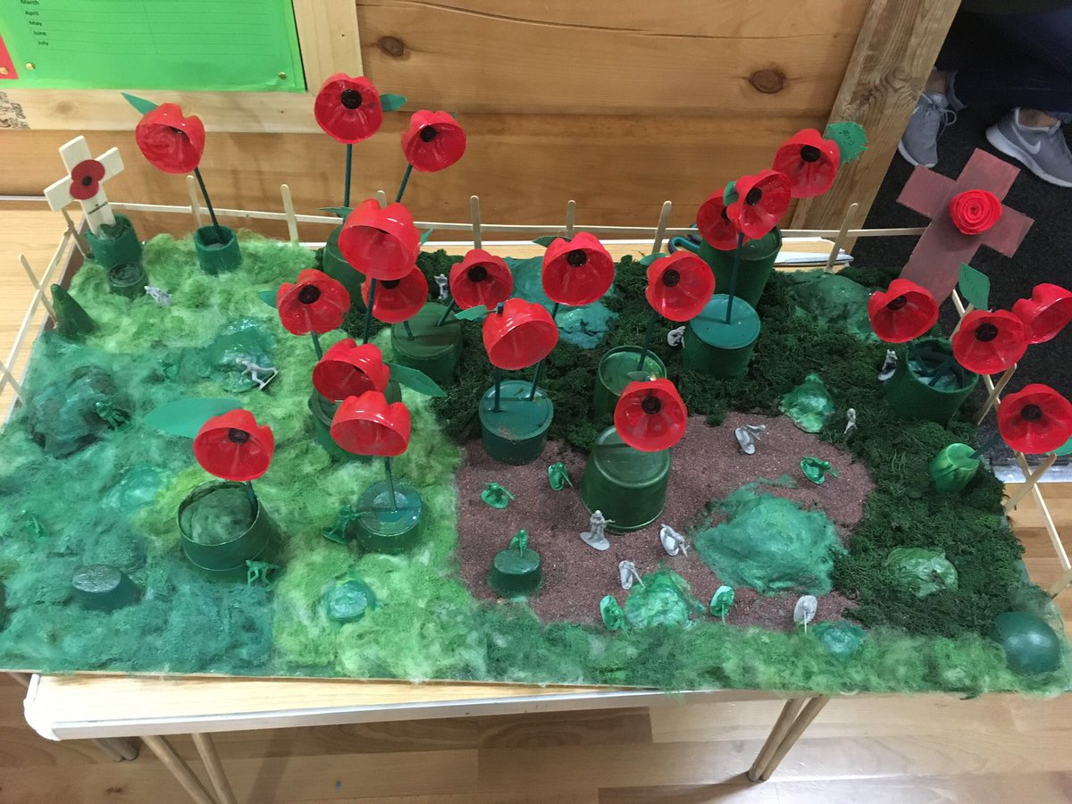 Fantastic poppy field made by 7th Clacton Cubs last night #RemembranceDay #PoppyField @essexscouts #SkillForLife