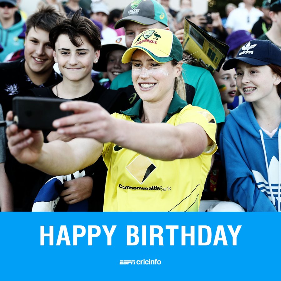 \" Happy birthday to Ellyse Perry! Is she your favourite cricketer?  
