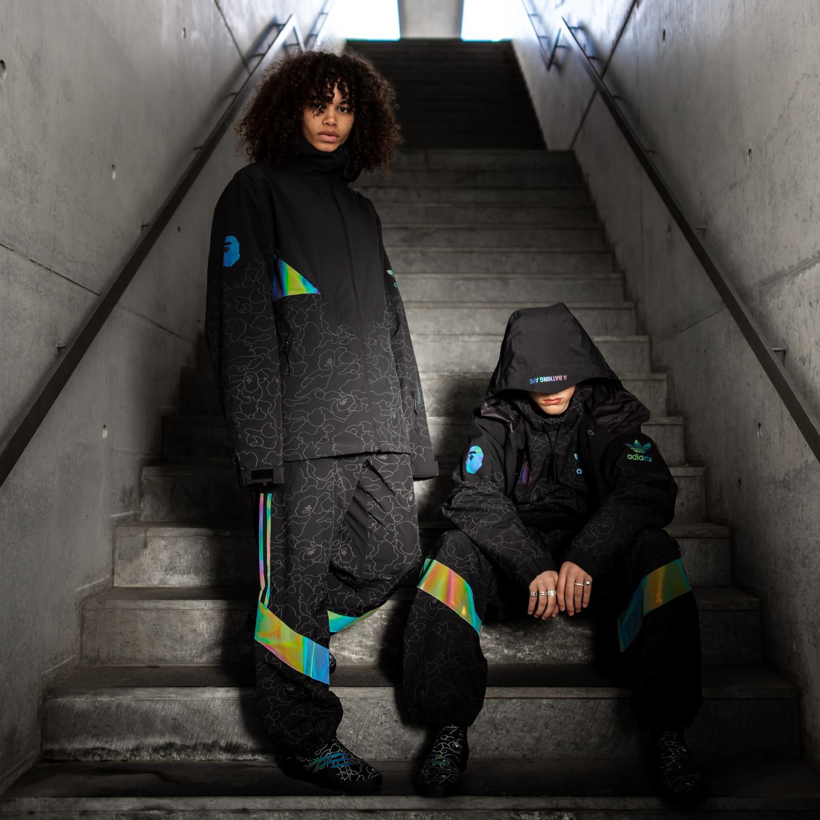 bape x adidas snowboarding hoodie
