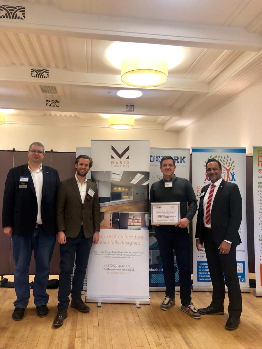 BNI_Hogarth's tweet photo. Mario form @MarioFurniture receiving his certificate for networked of the month from the leadership team.  Well done Mario for your amazing contributions.  👏👏👏👏 https://t.co/UFffNSRAiN