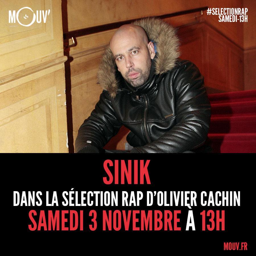 .@cachinolivier reçoit @SinikOfficiel dans sa #SelectionRap 🔥
Branche toi à 13h sur ta 📻 et en live vidéo 👉 http://mouv.fr