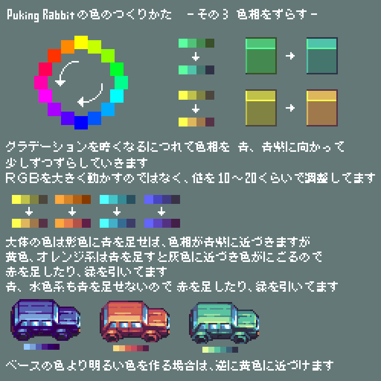 Puking Rabbit お仕事募集中 大分遅れちゃったけどよく聞かれる色作りに関してまとめてみた 決して講座とかではなくただ私がこう作ってるというだけのことなので何も参考にならないと思われますとハードルを下げとこう テキトーに描くマンの戯言です Puking Rabbit お仕事募集中 大分遅れちゃったけどよく聞かれる色作りに関してまとめてみた 決して講座とかではなくただ私がこう作ってるというだけのことなので何も参考にならないと思われますとハードルを下げとこう テキトーに描くマンの戯言です