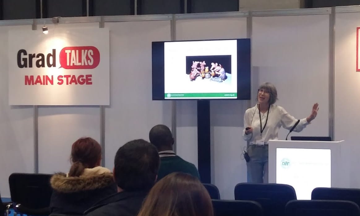 CharlieWallerUK's tweet photo. Day 2 @GradJobsUK_vmg #GradJobsLive and we love being here! Pls come to our #TeamCharlieWaller stand and our talk at 2.30pm on #graduatewellbeing https://t.co/z3w9tjXy3V