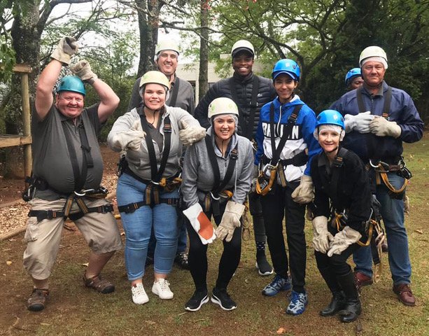 popmechsa's tweet photo. Teams of enthusiasts rolled in to Magoebaskloof, along with the mist, for the @Vodacom Red 4x4 Experience today. The Vodacom Blue Bulls players, influencers and select Vodacom Red package users geared up for an afternoon of ziplining through lush forests scattered with waterfalls https://t.co/CnHieMJzqu