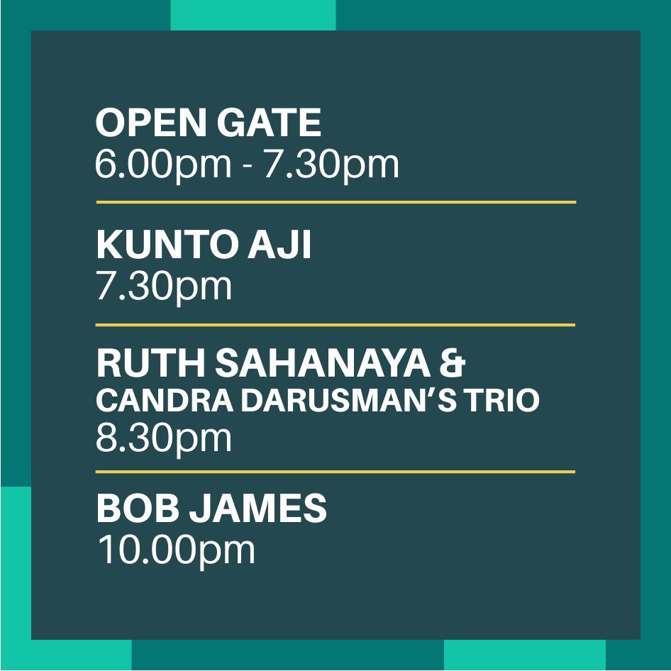 Rundown for tonight’s show!