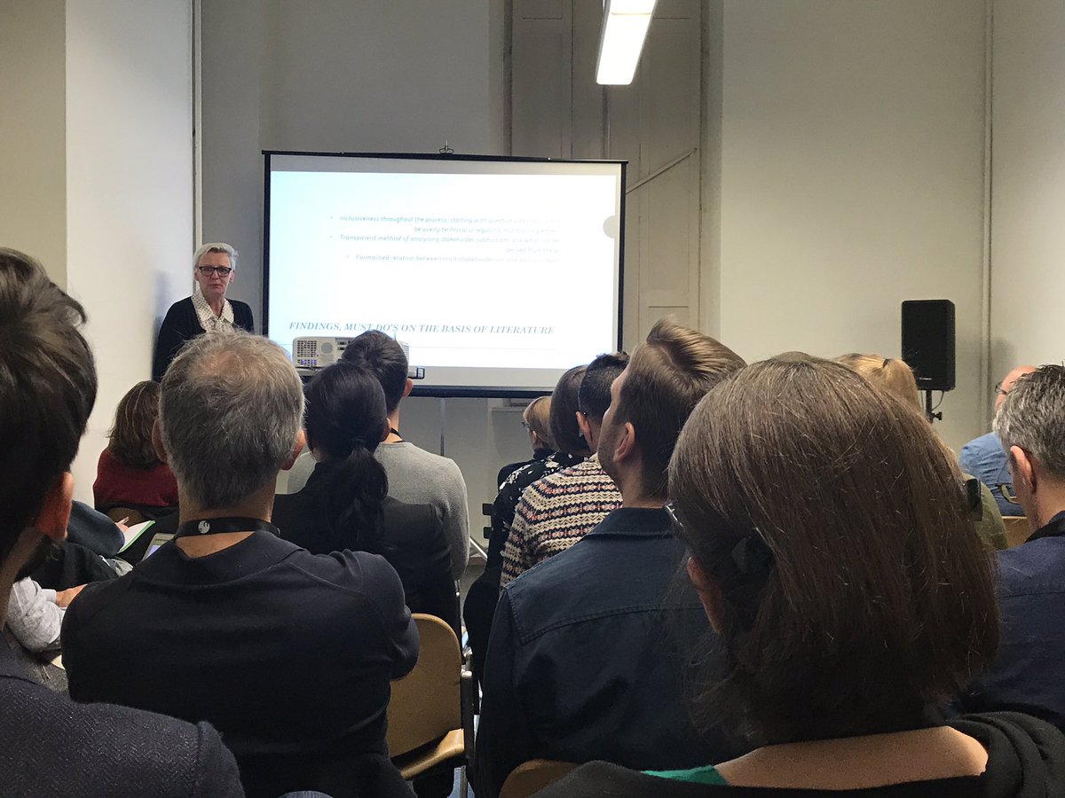 jloisen's tweet photo. @DondersKaren, @HildeVdBulck &amp; @TimRaats presenting on multistakeholderism at @ECREA_CLP, again in a fully packed room. @imec_smit @scomvub @UAntwerpen_Comm #Lugano #bestsection https://t.co/l7GYIK76NQ
