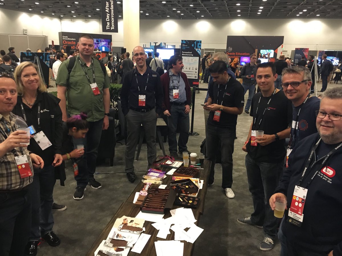 #OOW18 maybe over but chocolates were all great.