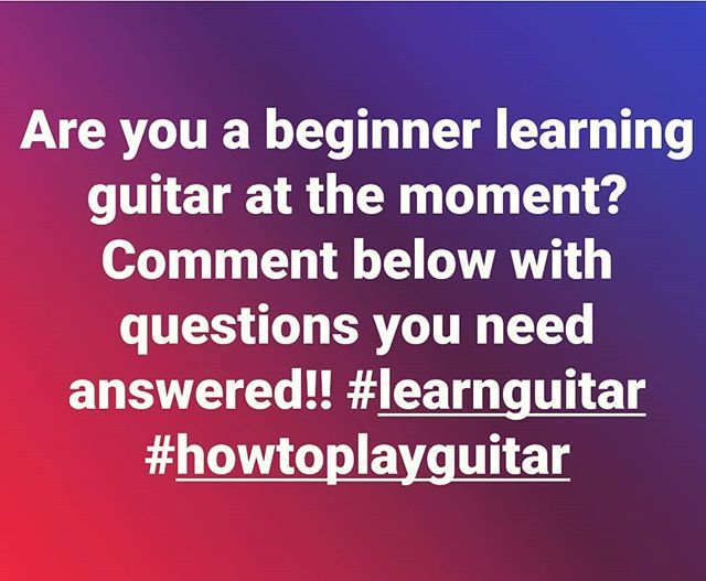 🎸Beginner guitar players!🎸Let me know how I can help you in the comments section below - what areas are you struggling with at the moment?...#beginnersguitar #guitarlessons #guitarplayers #musiclessons #howto #howtoplayguitar #learntoplayguitar #lear… ift.tt/2P8eyA7