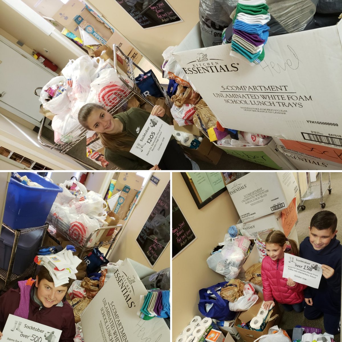 mrsmathbog's tweet photo. Early totals for #Socktober have @romeoschools over 7000 items donated to @samaritanmich Thank you Ham Par, Washington, Hevel, Indian Hills,  Romeo Middle &amp; Romeo High School! #BeRomeo https://t.co/TPDD2NqHVT