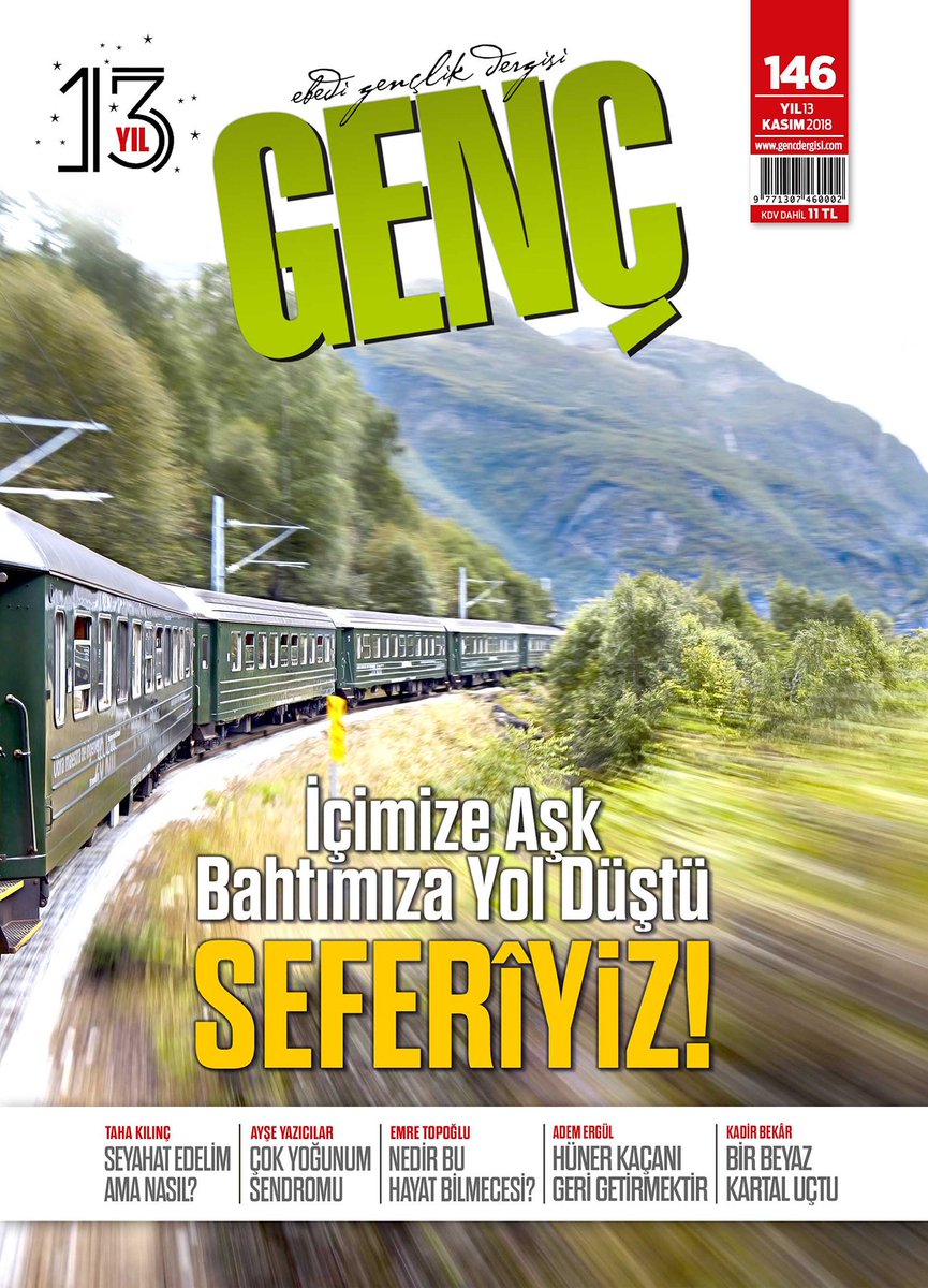 Yolcu Yolunda -Nasıl?- Gerek genc.in/kasim2018

#GENÇ
#GENÇDergi
#GENÇ13Yaşında