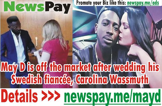 alaka_r's tweet photo. #NEWSPAYBUNDLE #NEWSPAY_INCOME: Congrats! May D is off the market after wedding his Swedish fiancée, Carolina Wassmuth

👉 https://t.co/na9Edq1BHP https://t.co/GlsNOi3yV5