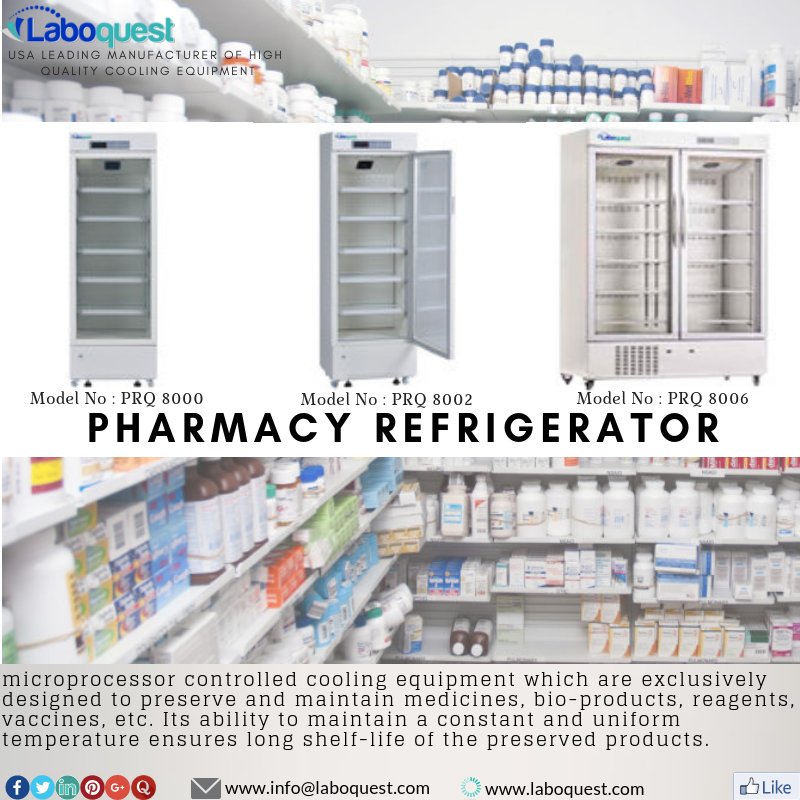 LaboquestI's tweet image. Pharmacy refrigerators are designed to store medical products and vaccines at stable temperature to ensure that the nature of storing products do not degrade.
High-quality units designed for use in medical, research and institutional environments.