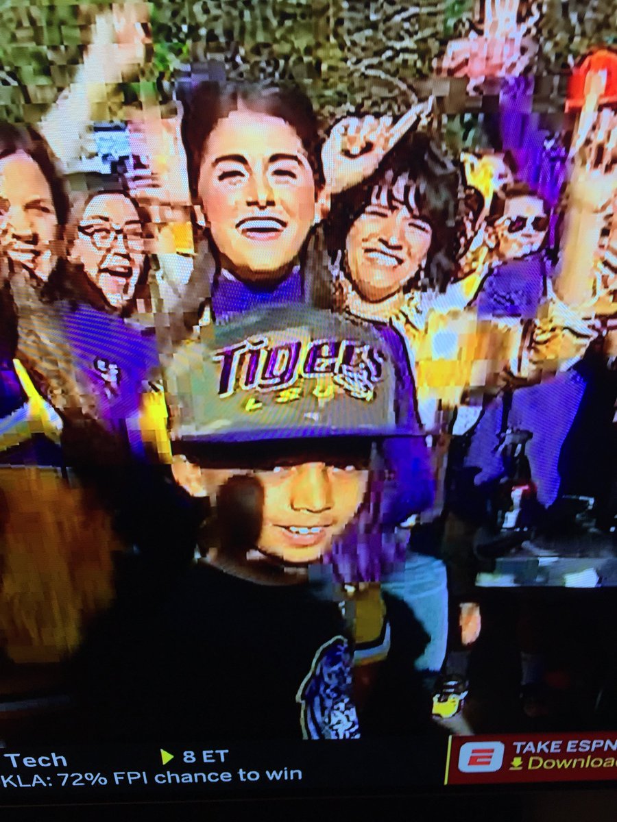 Isaiah made it on ESPN for GameDay!
