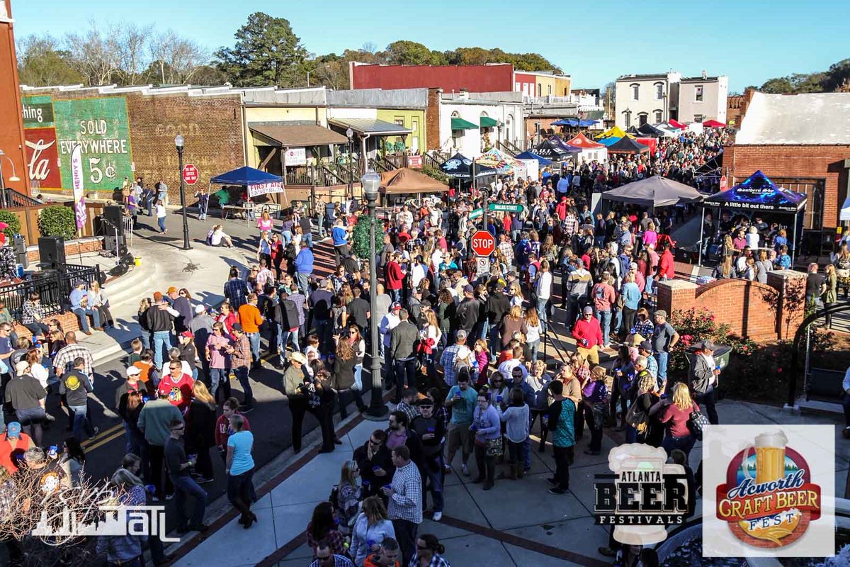 It’s a brewtiful day to hop on over to the Acworth Beer & Wine Fest. Hang out with our Beer Nerds while sipping on cold brews and wine until 5pm. @atlbeerfest #atlbeerbus #downtownacworth #saturdayplans