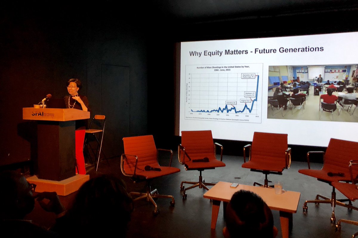 .<a href="/RosaSheng/">Rosa Sheng, FAIA (she/hers)</a> asks #EQxDV audience, “How many people think architecture is not political?” No one raises hand