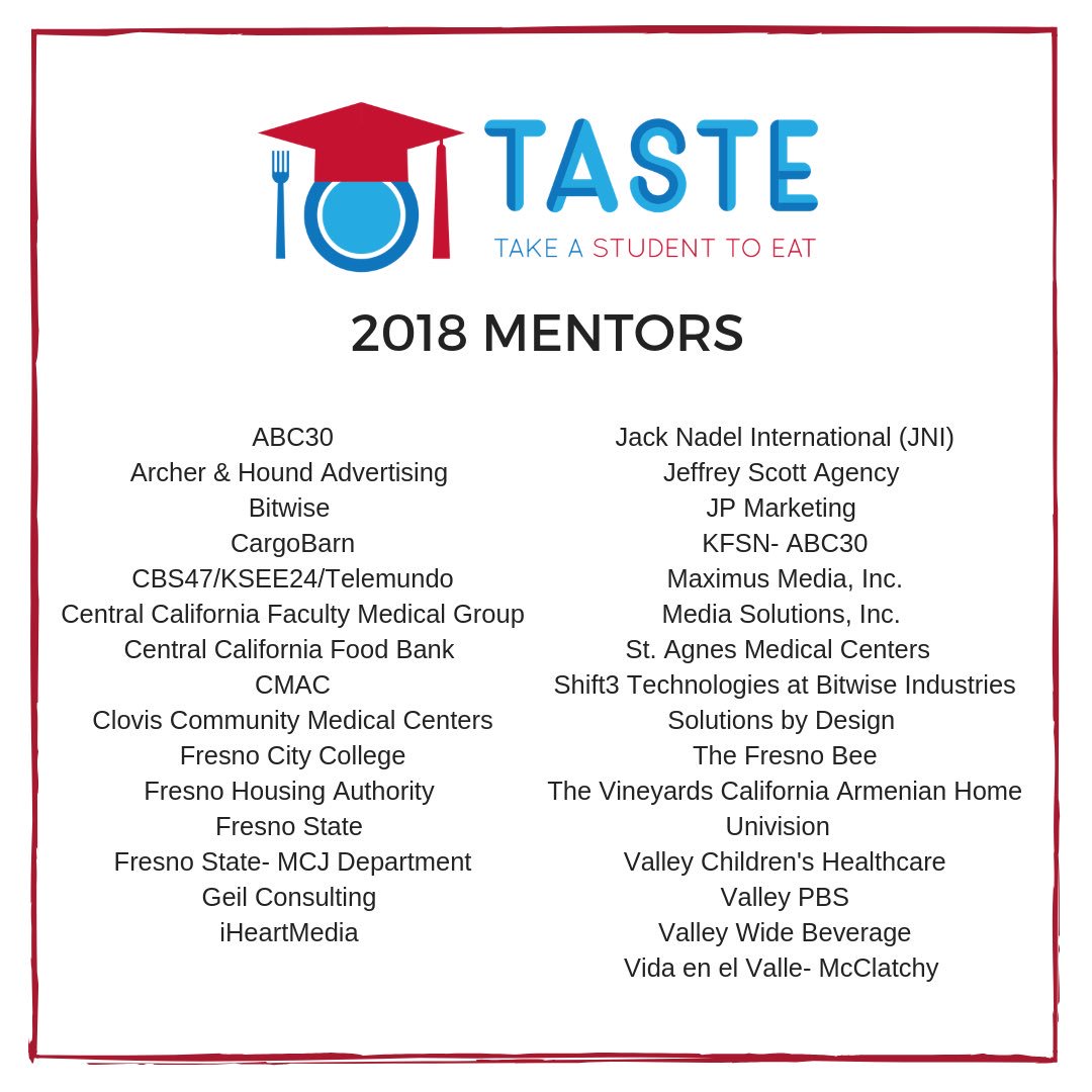 FSMCJDept's tweet image. What a lineup! 😃  Here is the complete 2018 TASTE Mentors list! We are incredibly grateful to be able to provide such quality and seasoned industry professionals for all of our TASTE-ers. Can Nov. 14 be here any quicker? #FSTaste2018 #HowWeMCJ