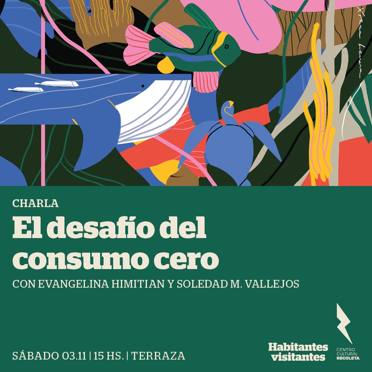 En un rato, estaremos <a href="/ehimi/">Evangelina Himitian</a> y <a href="/solevallejosq/">Soledad Vallejos</a> en el CC Recoleta. Les esperamos!