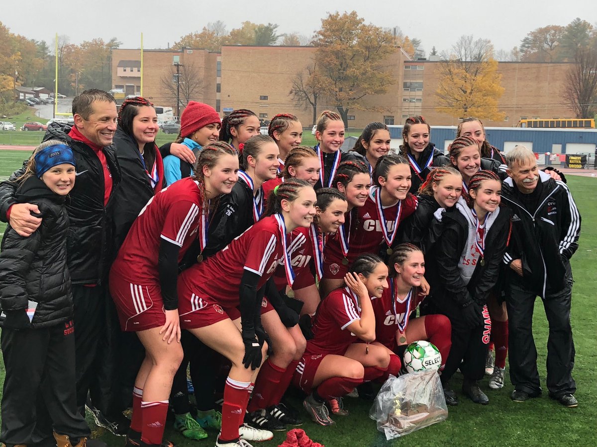 cvuredhawks's tweet photo. Your 2-time defending D1 girls soccer State Champions, our CVU Redhawks! 17-0...THREE goals conceded all year! https://t.co/USJ4fTeyCA