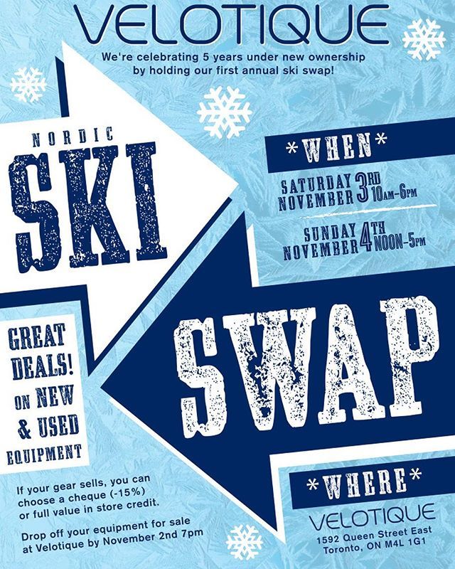 Looking for some swell deals to start off the upcoming ski season? We have a nice selection of new clear out gear, used equipment, AND we’re offering 10% off of all new ski gear!! #nordicskiing #fischer #salomon #swix #skiswap #toronto