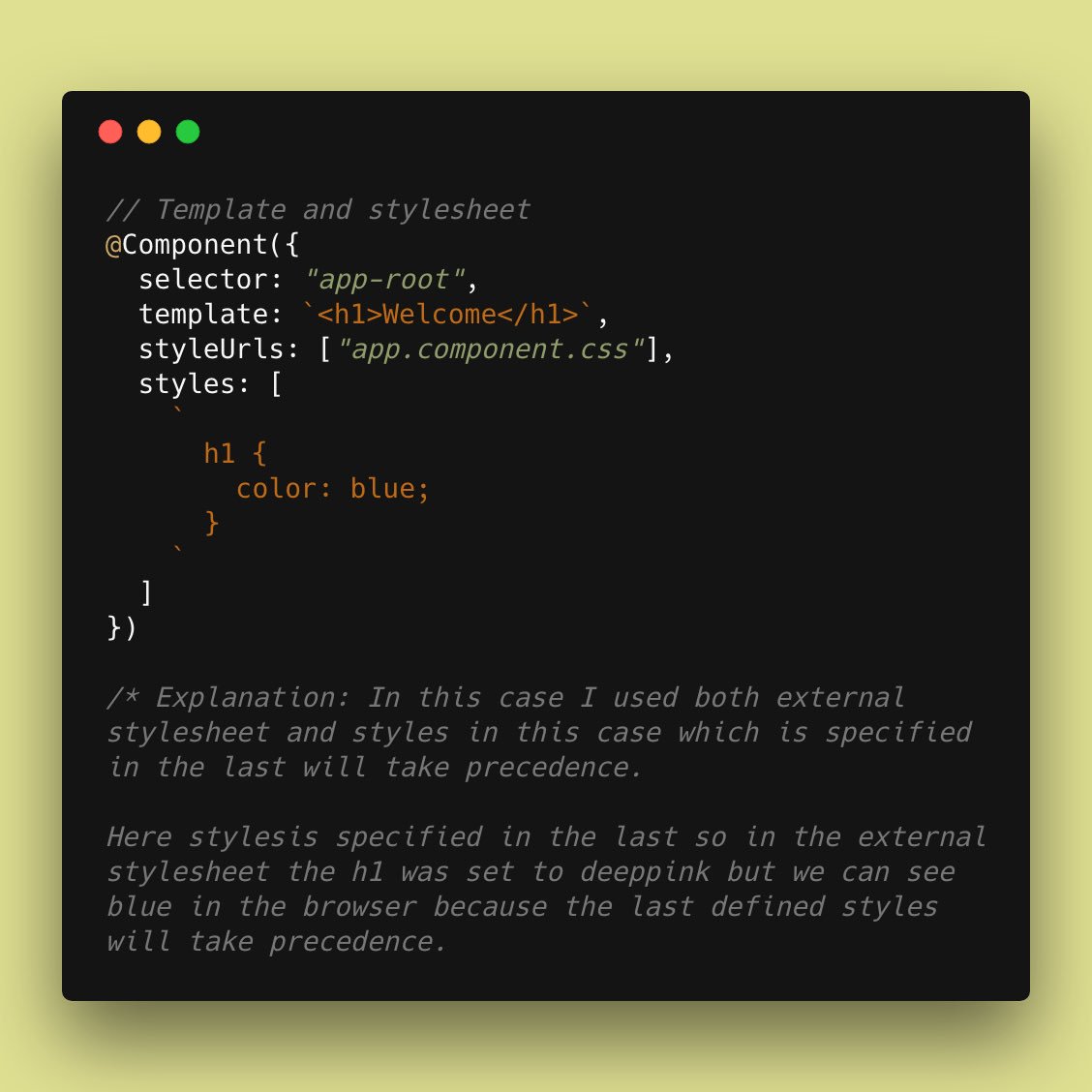 ashu_js's tweet photo. Different ways to add template files and stylesheets in angular (Part-4)
.
.
.
#codelife #programmer #100DaysOfCode #frontend #development #angular #Java #javascript #backend #code #womenintech #SaturdayMorning #ashujs https://t.co/Cd7vGYC3PF