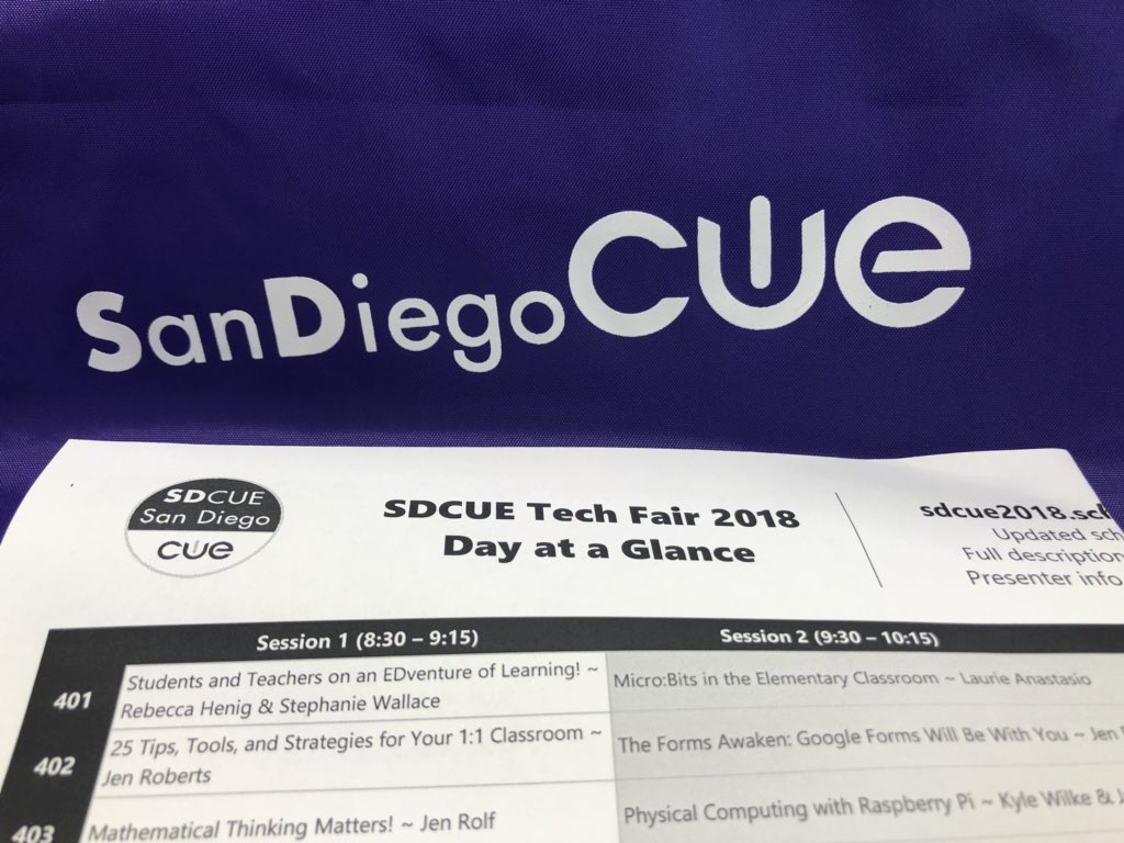 Ready to learn lots #sdcue