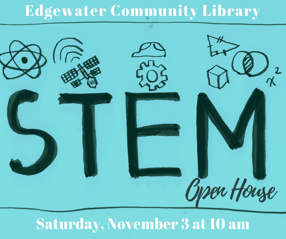 aacpl's tweet photo. Today at 10 am, the Edgewater Library is hosting a STEM Open House! Ever wanted to program a robot, go on a virtual expedition, or create your own design with a 3D pen? Now is your chance to experience all of these types of technology, and so much more! #AASTEMfest #MDSTEMfest https://t.co/1OMbyDjpU4