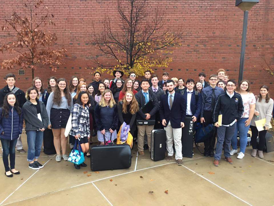 Regional Audition group this am @NewMilfordBands thanks Diane