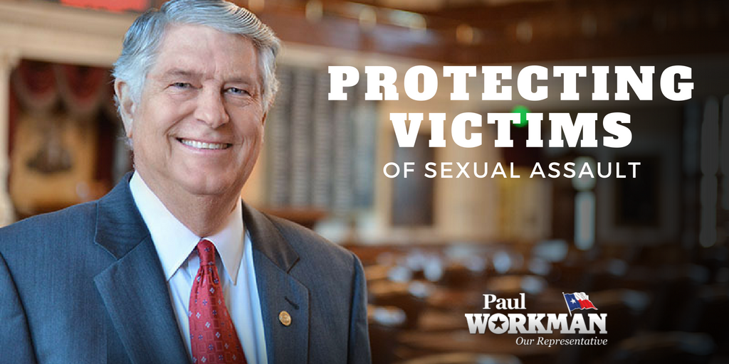 I fought to protect victims of sexual assault by passing laws to prosecute criminals who solicit minors online and teachers who have inappropriate relationships with students. workmanfortexas.com