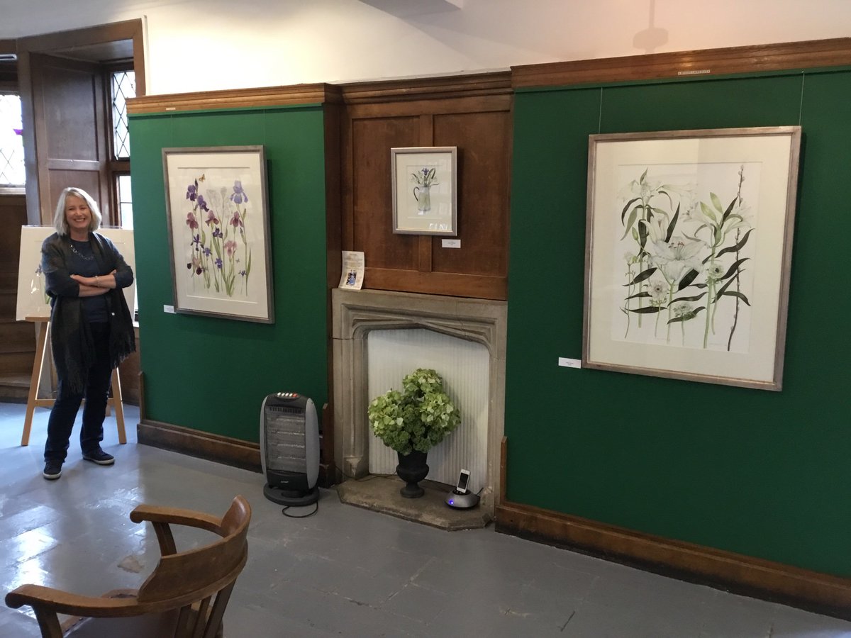 Upstairs @ J&G Innes #exhibition #artinfife Gills solo exhibition in St Andrews