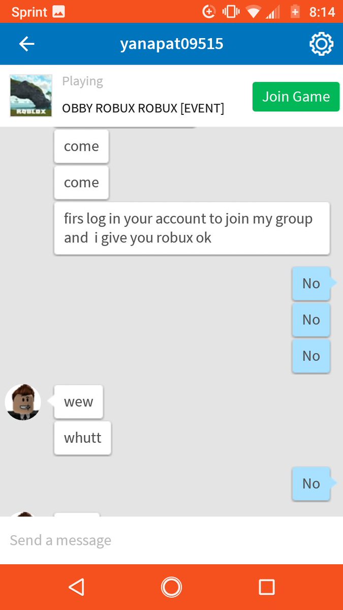 Solzec On Twitter Roblox This Is One Of The People On My Friends List Sent Me You Must Stop This At Once And Ban This Person Before They Steal Anymore Accounts Roblox - banned roblox accounts list