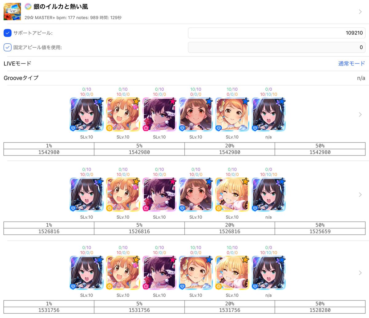 デレステのデータ関係