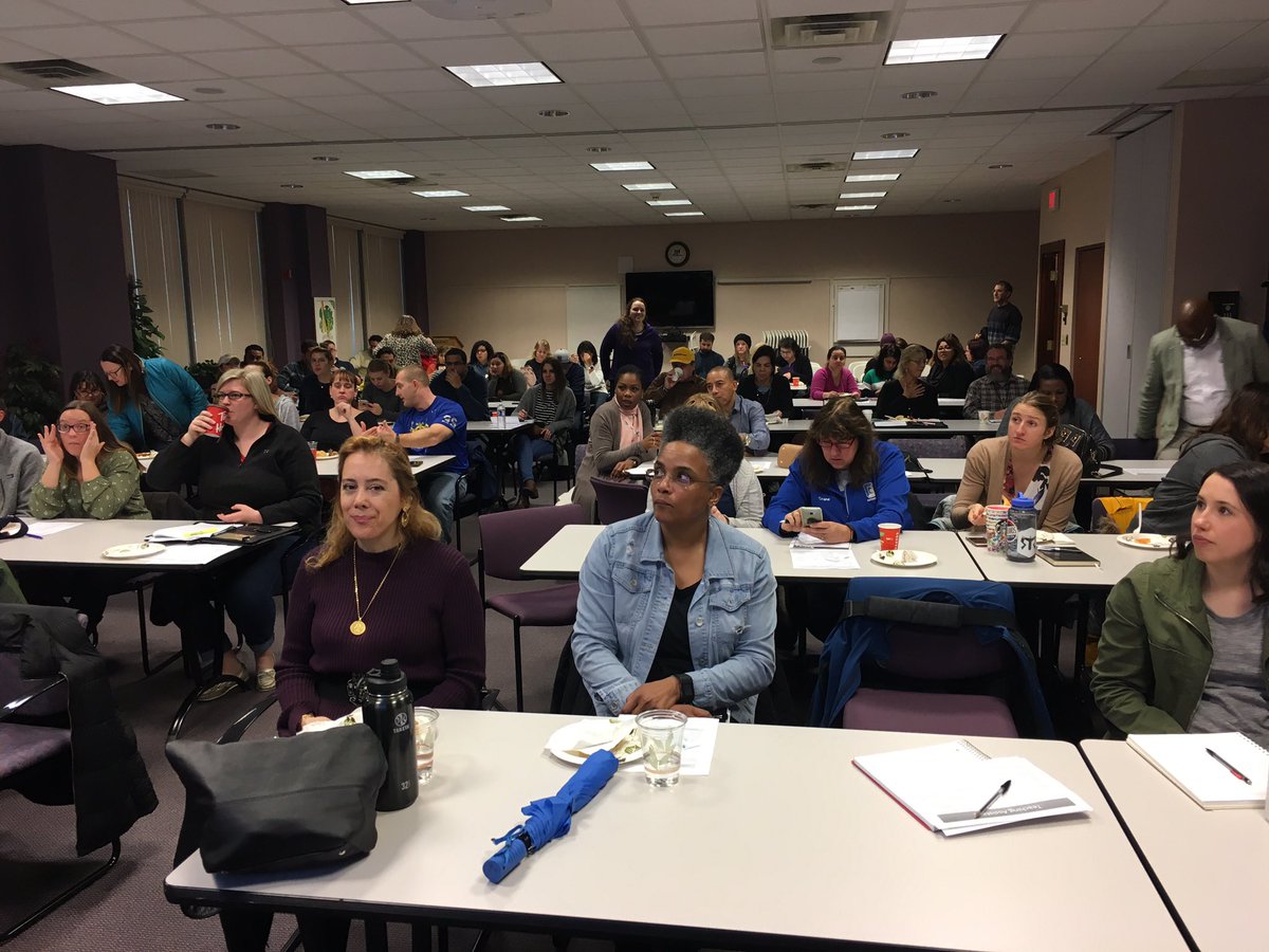 nysutrochro's tweet photo. Packed house today for our Certification Day. @nysut Research & Education certification specialists Glenn & Catharine explain teacher & TA certification helping members in our profession. @nysutEVP #unionvalue https://t.co/KWJO7Ihf7m