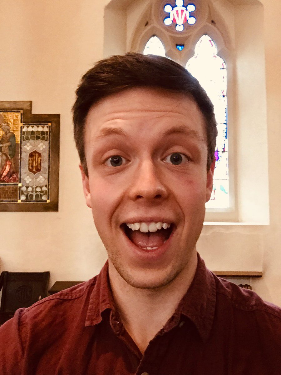 This is the face of a very happy workshop leader after our #songwriting workshop today! It was great fun creating new music with vocal harmonies, body percussion and more! Thanks to @lizzyhumphries1 @_peteredge and @HelenaCooke8 for singing!