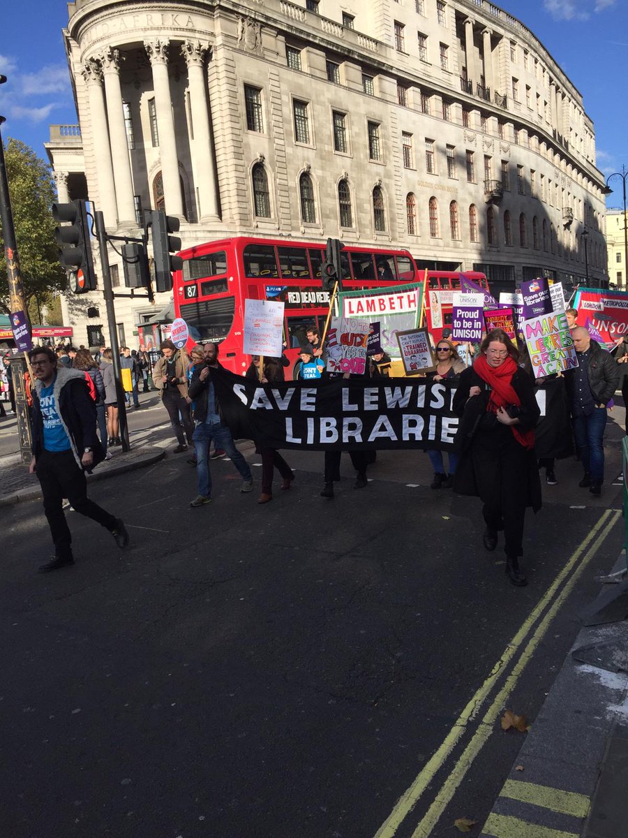 ProspectBL's tweet photo. A few more photos from the middle and the end of the national #saveourlibraries #Museums & #culture demonstration in London! #mylibrarybyright #libraries #highfiveheritage https://t.co/3GRPppweMy