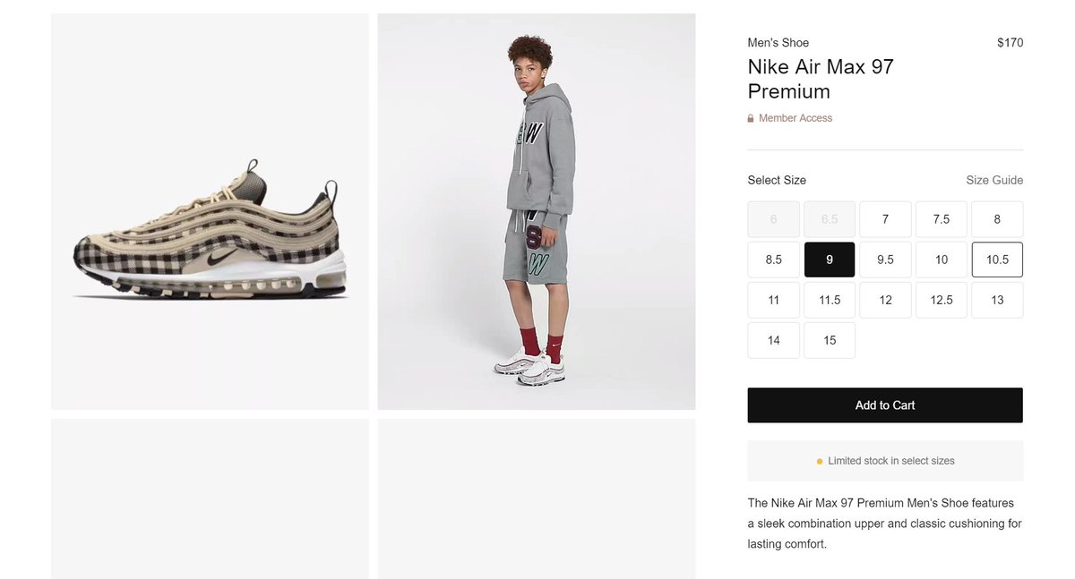 Nike Air Max 97 x Off White On Black Sneaker Premium