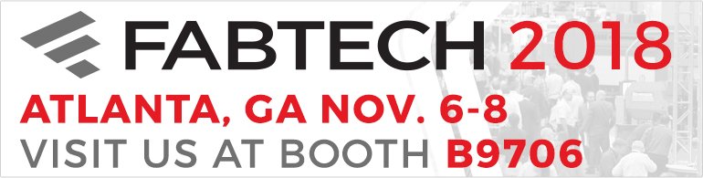 JwfTechnologies's tweet photo. We'll be at #FabTech2018 in Atlanta, November 6th-8th! Stop by and see us at Booth B9706! https://t.co/TIl7mUDMkm