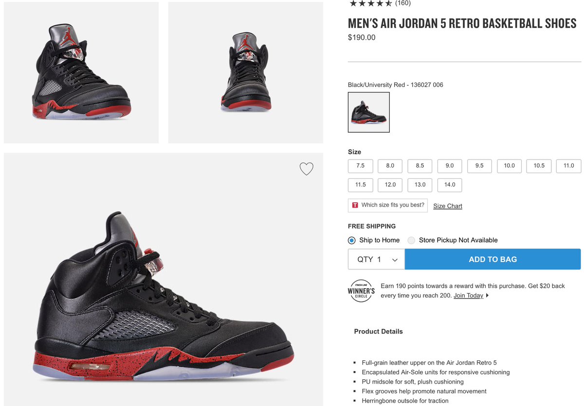 jordan retro 5 november 2018