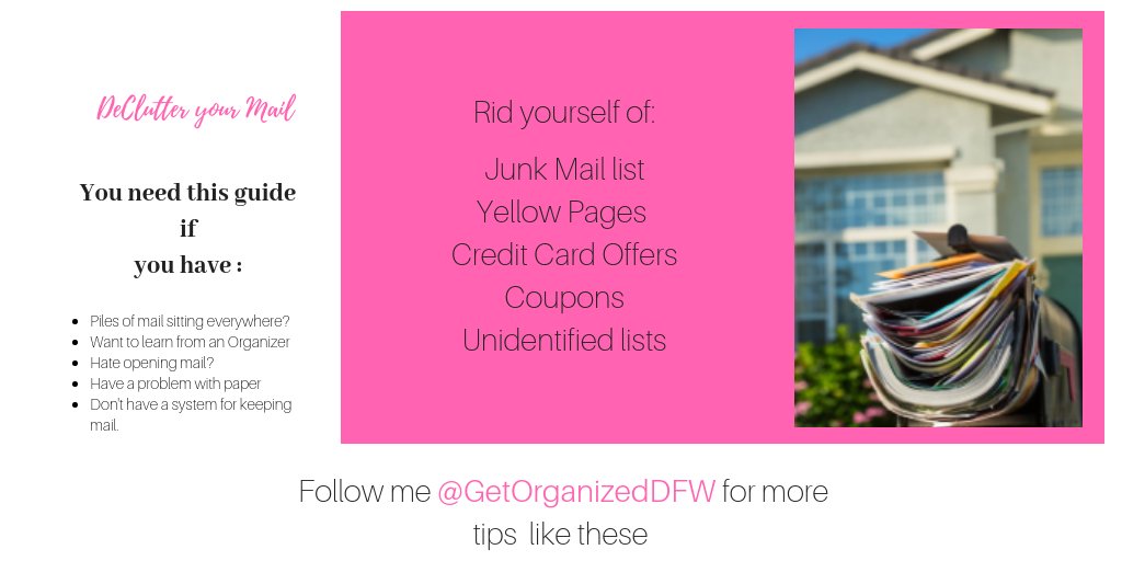 getorganizeddfw's tweet image. Do you have piles of mail laying around? ow.ly/3dvT50jwulV  #junkmail #mailprocessing #junkmailbox #mail #repost #recycle #mailprocess #business #mailsorting #maildelivery #localbusiness #organizemail #paperorganization #paperclutter #organizepapers #mailorganization