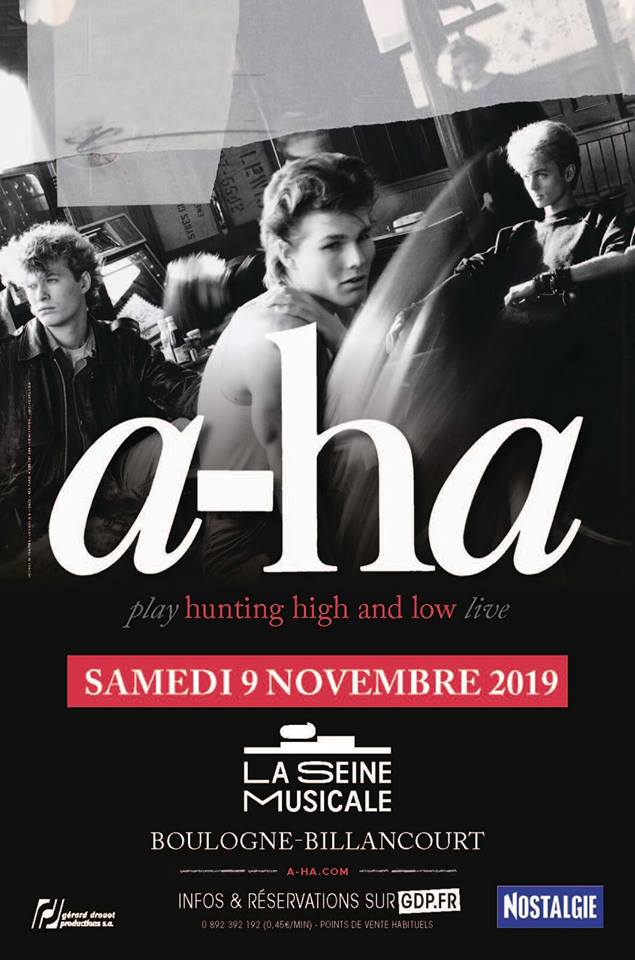Le groupe <a href="/AhaFrance/">A-ha France</a> <a href="/aha_com/">a-ha</a> sera en concert à <a href="/Paris/">Paris</a> à la <a href="/seinemusicale92/">laseinemusicale</a> le Samedi 9 Novembre 2019 ! #ahafrance <a href="/AhaFrance/">A-ha France</a> #ahaTour2019 #ahaLive2019 #Aha2019 facebook.com/AhaFrcom