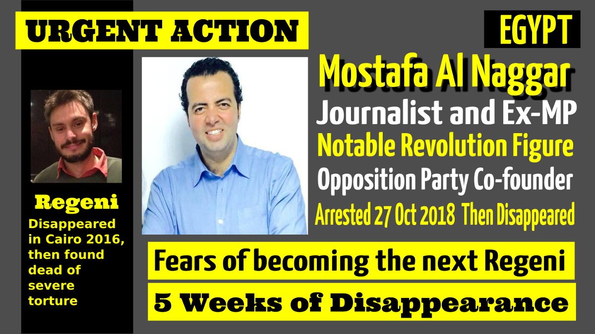 PressFreedomME's tweet photo. Before it's too late: Action Needed to Protect #MostafaAlnagar After #Egypt'ian #Police Arrest
https://t.co/zX7OBqGvuZ
#Regeni #JamalKhashoggi #PressFreedom #JournoSafe #EndImpunity #IDEI #HumanRights
@HRW @humanrights70eu @humanrights @humanrights_vm @HRW_Miami @humanrightswire https://t.co/VGcNxUbVn5