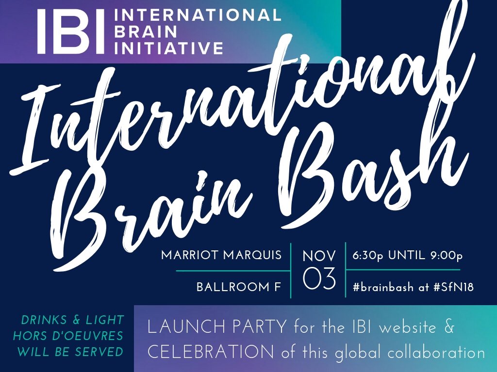 mike_yassa's tweet image. Want to find out about the #IBI and why it’s important to YOU? Interested in what’s going on to unite global brain projects together? Join us for the #brainbash ⁦@SfNtweets⁩ #SfN2018 TONIGHT. Keynote by ⁦@sejnowski⁩. And of course ... brain socks!! Spread the word!