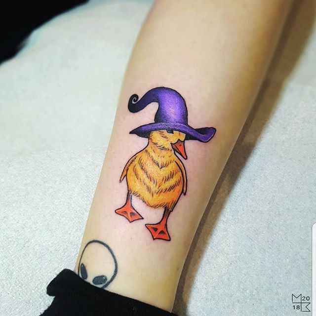 Ink Buster Tattoo on Instagram By KASSIDY kassidymcmanustattoos      duck turtle oddity switch cute duckling ink inked  inkbustertattoo femaletattooartist