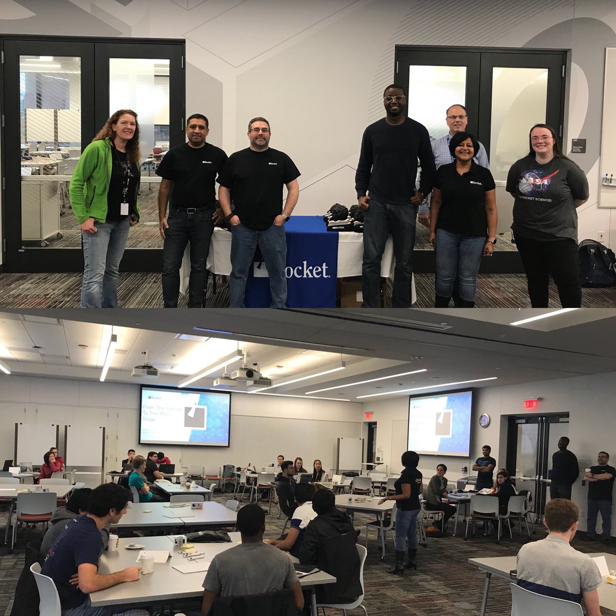 nancybgen's tweet image. Solving Worcester community problems! #hackathon  #rocketsoftware #wpi