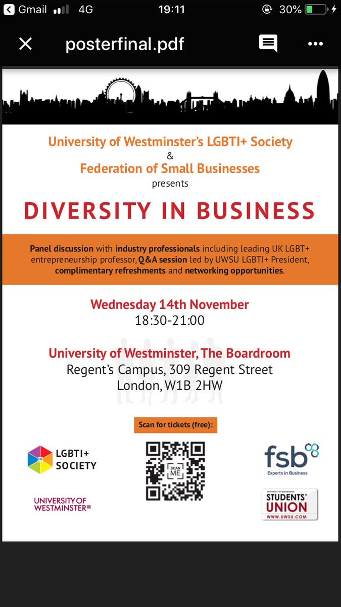 UWSU LGBTI+ Society (@uwsulgbti) on Twitter photo We have an exciting event coming up with <a href="/fsb_policy/">Federation of Small Businesses (FSB)</a> - Diversity in Business. Register for your ticket now: eventbrite.co.uk/e/diversity-in… We have an exciting event coming up with <a href="/fsb_policy/">Federation of Small Businesses (FSB)</a> - Diversity in Business. Register for your ticket now: eventbrite.co.uk/e/diversity-in…
