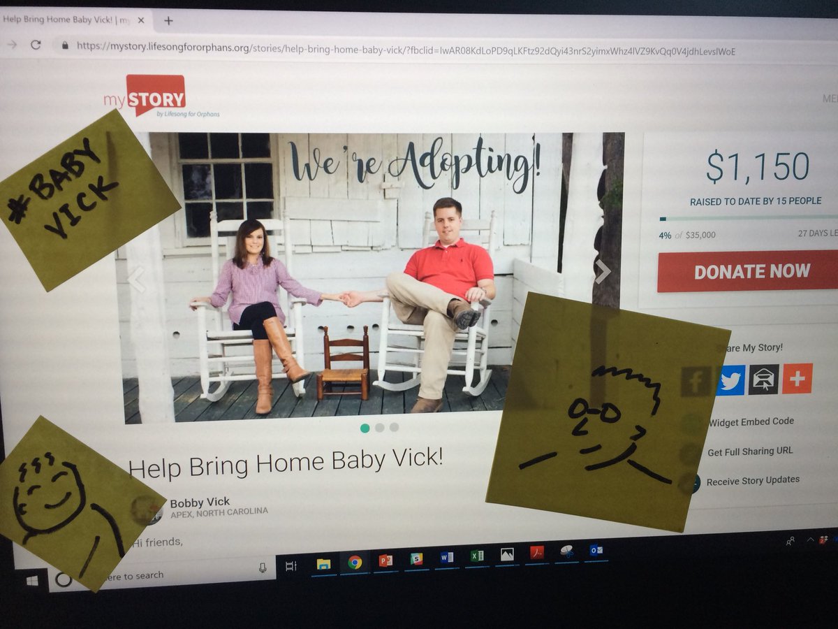 @altonbrown, you’ve come through before. How about a retweet to help bring #BabyVick home? @meredith_vick #adoption #wegotthecall mystory.lifesongfororphans.org/stories/help-b…