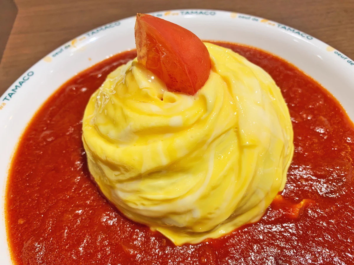 かわいいwwwドレープ型のオムライスのようです!美味しそうwww